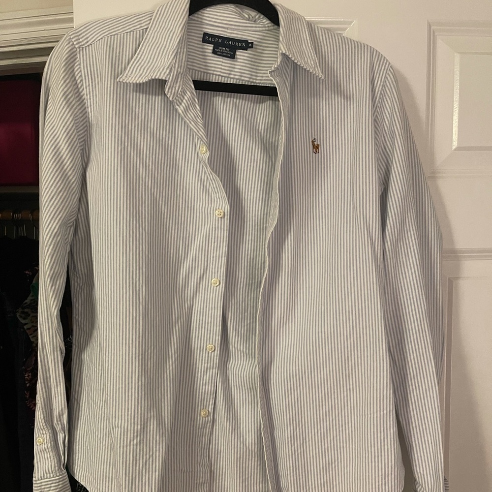Ralph Lauren Slim Fit button down Size 14
